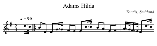 Adams Hilda - staff notation