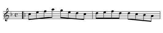 Adam's Hornpipe - staff notation