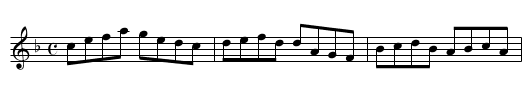 Adam's Hornpipe - staff notation