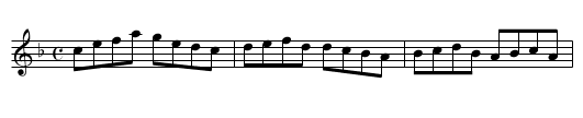 Adam's Hornpipe - staff notation