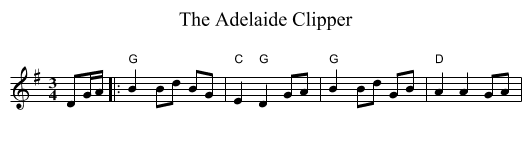 Adelaide Clipper, The  - staff notation