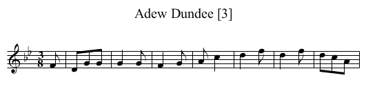 Adew Dundee [3] - staff notation