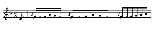 Admiral Gambier's Waltz - staff notation