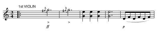 ADMIRED WALTZ BY BEETHOVEN - staff notation