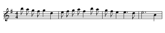 Adson's Sarabande - staff notation