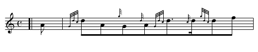 Advance Australia Fair - staff notation