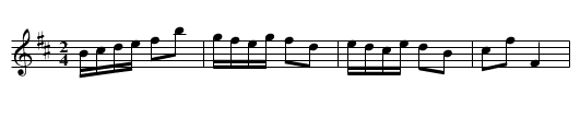 Advent Hornpipe - staff notation