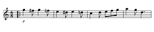 AFAR BORNE. (Lucia di Lammermoor.) - staff notation