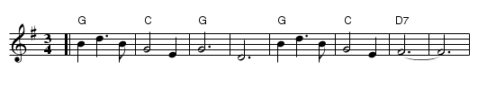 After the Ball - staff notation