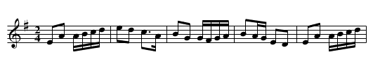 After the Battle of Aughrim - staff notation