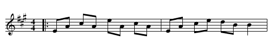 After the Hare - staff notation