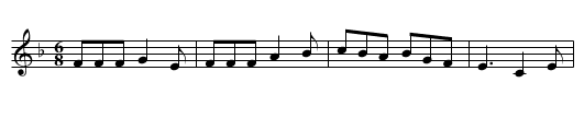 Ag an mBóithrín Buí - staff notation