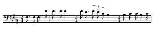 Against the Wind - staff notation
