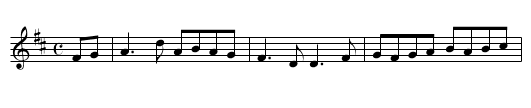 Age Hornpipe. JBut.902 - staff notation