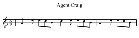 Agent Craig - staff notation
