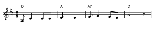 Aguinaldo - staff notation