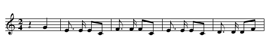 Aiken Drum - staff notation