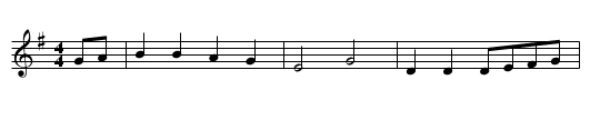 Aiken Drum - staff notation