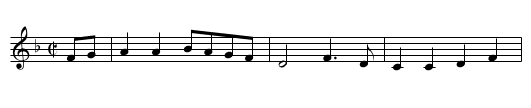 Aiken Drum - staff notation