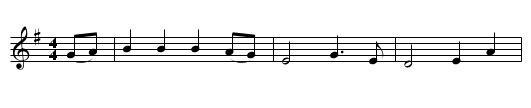 Aiken Drum - staff notation