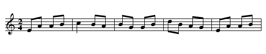 Ailbe Grace's - staff notation