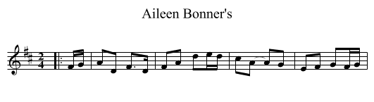 Aileen Bonner's - staff notation