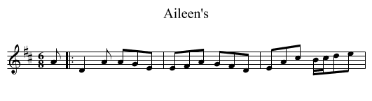 Aileen's - staff notation