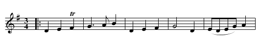 Ailen around - staff notation