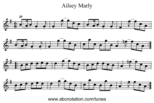 Ailsey Marly - staff notation