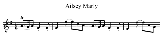 Ailsey Marly - staff notation