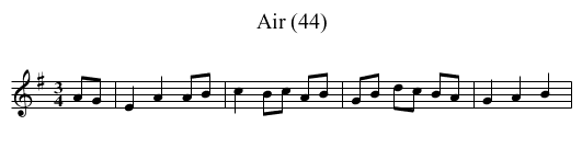 Air (44) - staff notation