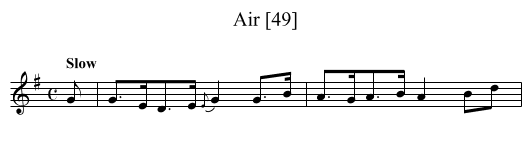 Air [49] - staff notation
