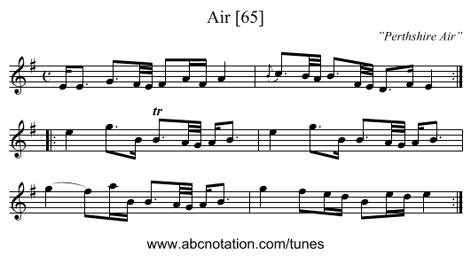 Air [65] - staff notation