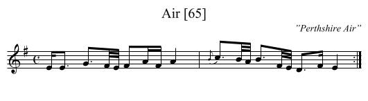 Air [65] - staff notation