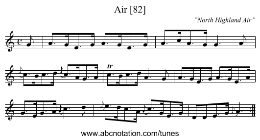 Air [82] - staff notation