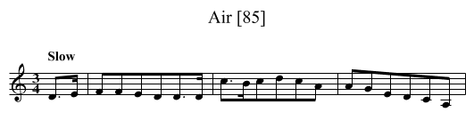 Air [85] - staff notation