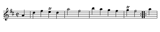 Air by Mr Handel - staff notation