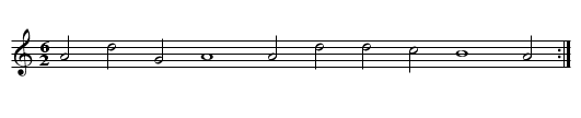Air de la gaillarde appellee Anthoinette - staff notation