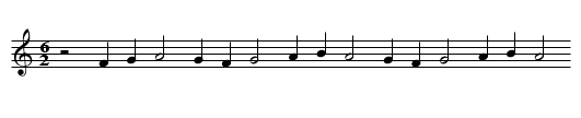 Air de la gaillarde appellee La Milannoise. - staff notation