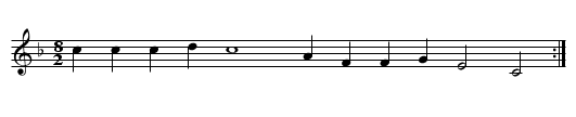 Air de Morisques - staff notation