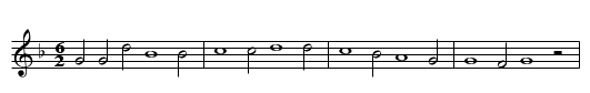 Air du branle gay. - staff notation