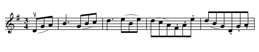 AIR FROM GUILLAUME TELL - staff notation