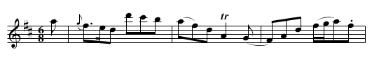 Air in Fortunatus - staff notation