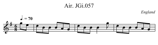Air. JGi.057 - staff notation