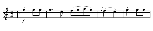 Air - Presto - staff notation