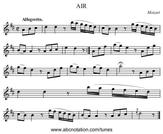 AIR - staff notation