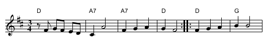 Air - staff notation