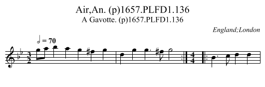 Air,An. (p)1657.PLFD1.136 - staff notation