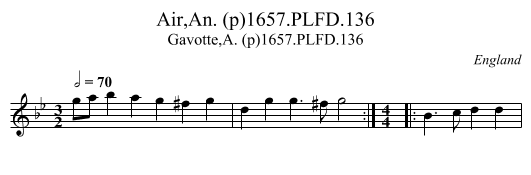 Air,An. (p)1657.PLFD.136 - staff notation