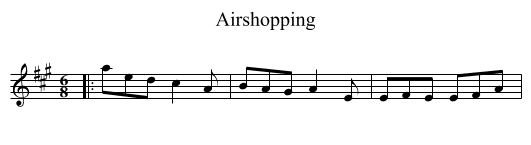 Airshopping - staff notation